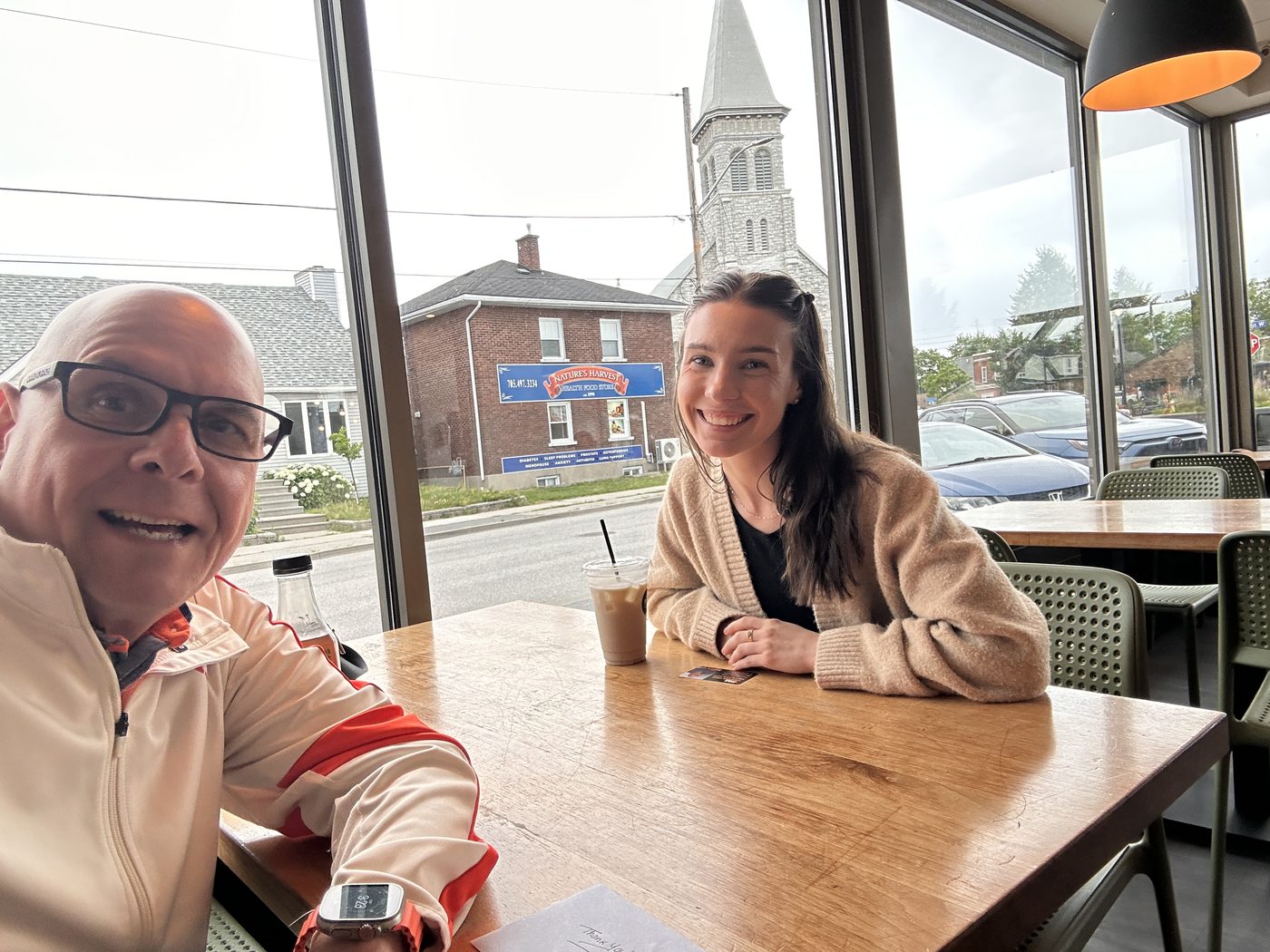 Paul Meyers and Shae Graham at a 52 Coffees meeting